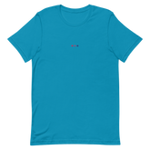 Embroidered Bisexual T-Shirt: Pride Flag Horizontal Circle Design